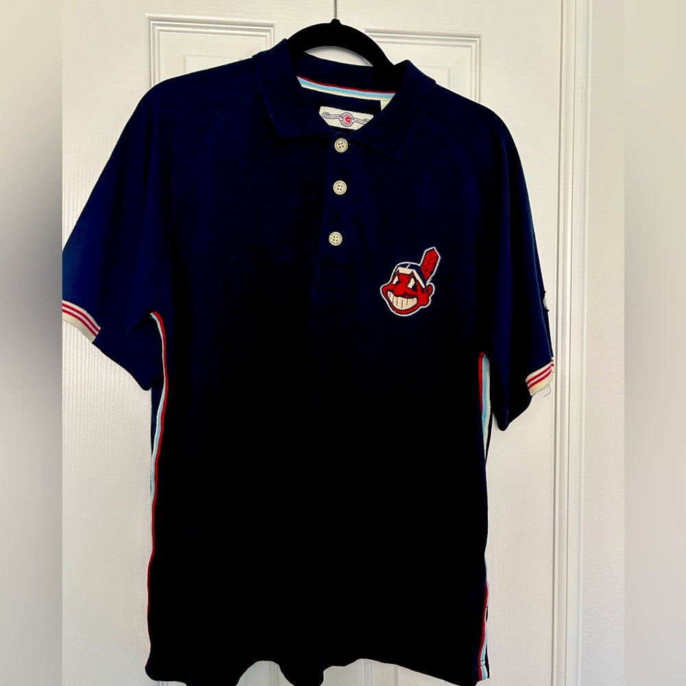 NWOT Cleveland Indians Polo by Moonlight Graham Sz M